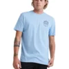 Quiksilver Line Dropper Short Sleeve T-Shirt In Dusk Blue -Men's Fashion 959061250 1 720x928