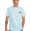Quiksilver River Bend Short Sleeve T-Shirt In Iced Aqua -Men's Fashion 959119930 1 720x928