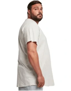 URBAN CLASSICS Shaped Long Tee In Light Grey -Men's Fashion 959528530 3 720x928