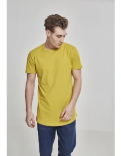 URBAN CLASSICS Shaped Long Tee In Mustard -Men's Fashion 959528620 5 720x928