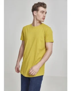 URBAN CLASSICS Shaped Long Tee In Mustard -Men's Fashion 959528620 6 720x928