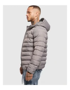 URBAN CLASSICS Hooded Bubble Jacket In Grey -Men's Fashion 959635450 4 720x928
