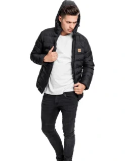 URBAN CLASSICS Hooded Bubble Jacket In Black -Men's Fashion 959635630 6 720x928
