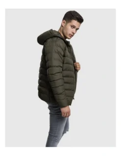 URBAN CLASSICS Hooded Bubble Jacket In Green -Men's Fashion 959635810 4 720x928