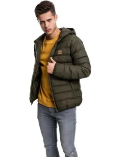 URBAN CLASSICS Hooded Bubble Jacket In Green -Men's Fashion 959635810 5 720x928