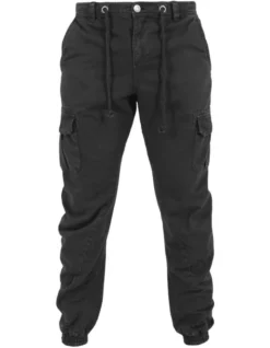 URBAN CLASSICS Cuffed Cargo Jogging Pants In Black -Men's Fashion 959637610 4 720x928