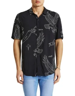 Songbird Relaxed Shirt In Black