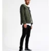 Crescent Cord Sherpa Lined Jacket In Green -Men's Fashion 960256000 1 720x928