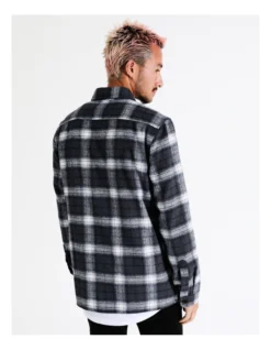 Capricorn Check Long Sleeve Overshirt In Grey 14 Capricorn Check Long Sleeve Overshirt In Grey -Men's Fashion 960256990 6 720x928