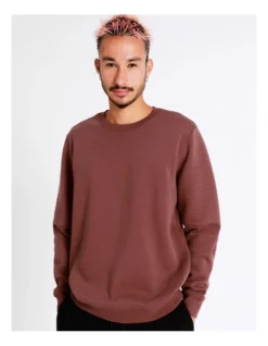 Ryder Moto Crew Sweat In Red