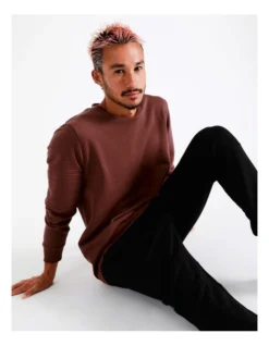 Ryder Moto Crew Sweat In Red -Men's Fashion 960258790 3 720x928