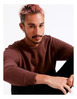 Ryder Moto Crew Sweat In Red -Men's Fashion 960258790 4 720x928