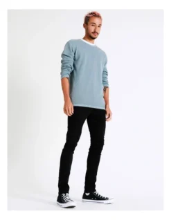 Tomas Textured Knit Pullover In Grey -Men's Fashion 960259600 6 720x928