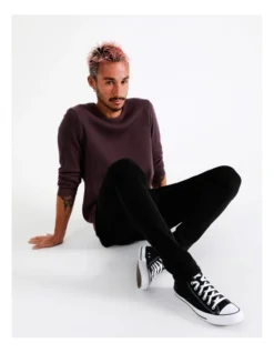 Oliver Ls Waffle Tee In Red -Men's Fashion 960260050 4 720x928