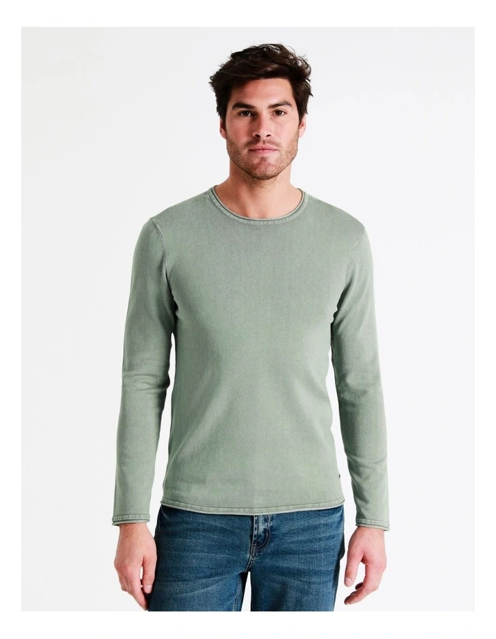Cole Crew Pullover In Green 7 Cole Crew Pullover In Green - Image 5