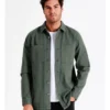 Noosa Long Sleeve Utility Overshirt In Green -Men's Fashion 960774220 1 720x928