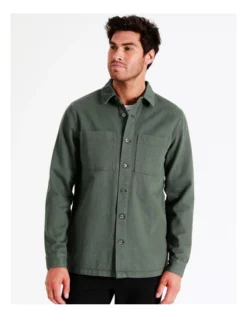 Noosa Long Sleeve Utility Overshirt In Green 15 Noosa Long Sleeve Utility Overshirt In Green -Men's Fashion 960774220 7 720x928