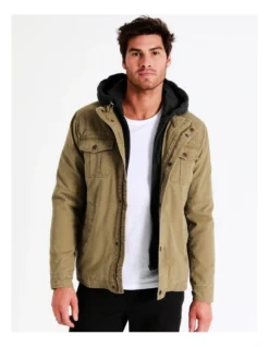 Silas Hood Jacket In Beige -Men's Fashion 960776920 2 720x928