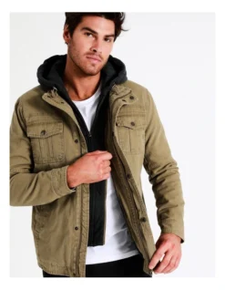 Silas Hood Jacket In Beige -Men's Fashion 960776920 5 720x928
