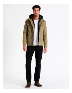 Silas Hood Jacket In Beige -Men's Fashion 960776920 7 720x928