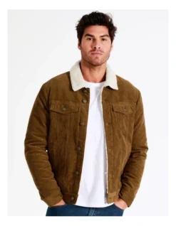 Carson Cord Shepra Jacket In Brown