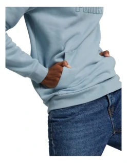 Puma Essential Elevated Hoodie Fleece In Blue -Men's Fashion 962252110 4 720x928