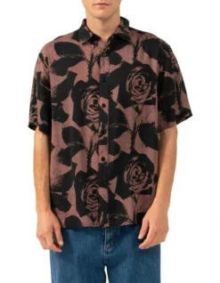The Paradox Of Paradise Bowling Shirt In Black