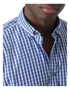 Delbridge Check Shirt In Navy -Men's Fashion 962647660 962673670 3 720x928