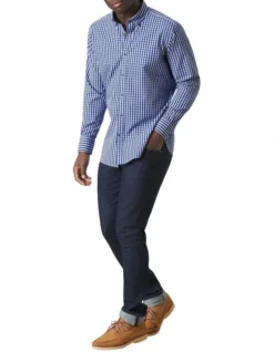 Delbridge Check Shirt In Navy -Men's Fashion 962647660 962673670 4 720x928