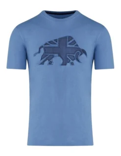 Union Jack Bull T-Shirt In Blue 11 Union Jack Bull T-Shirt In Blue -Men's Fashion 962783020 4 720x928