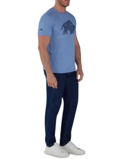 Union Jack Bull T-Shirt In Blue 13 Union Jack Bull T-Shirt In Blue -Men's Fashion 962783020 6 720x928