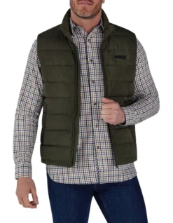 Lightweight Gilet In Khaki