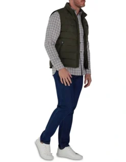 Lightweight Gilet In Khaki -Men's Fashion 962785540 7 720x928