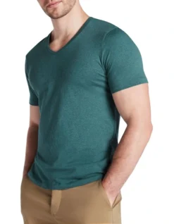 Marle Arnie V-Neck Tee In Zucchini -Men's Fashion 963177220 4 720x928