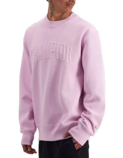 Champion Lifestyle Jacquard Twill Pride Crew In Pink -Men's Fashion 963874270 3 720x928