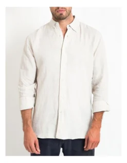 Long Sleeve Linen Shirt In Natural 10 Long Sleeve Linen Shirt In Natural -Men's Fashion 963909190 3 720x928