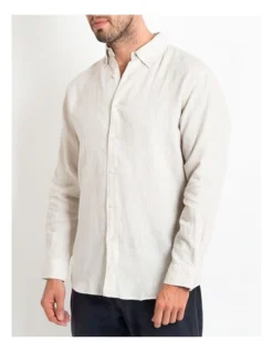 Long Sleeve Linen Shirt In Natural 11 Long Sleeve Linen Shirt In Natural -Men's Fashion 963909190 4 720x928