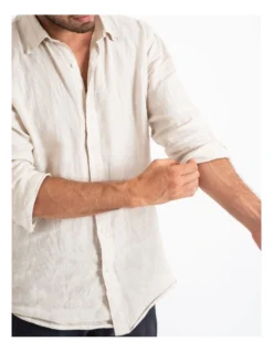 Long Sleeve Linen Shirt In Natural 12 Long Sleeve Linen Shirt In Natural -Men's Fashion 963909190 5 720x928