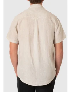 Short Sleeve Linen Shirt In Natural -Men's Fashion 963909280 2 720x928