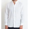 Long Sleeve Linen Shirt In White -Men's Fashion 963909730 1 720x928