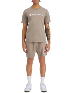 Champion Script Short Sleeve Tee In Beige -Men's Fashion 963952210 4 720x928
