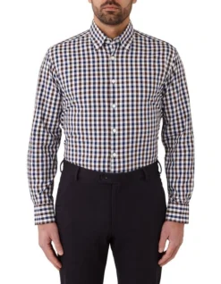 Cambridge Merricks Modern Fit Shirt In Brown
