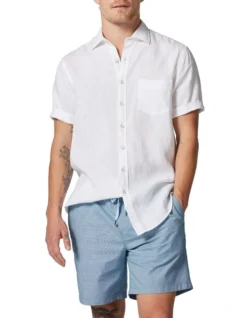 Waiheke Short Sleeve Shirt In Snow