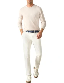 Barnett Silk Cotton Crew In Cream 9 Barnett Silk Cotton Crew In Cream -Men's Fashion 966519190 966532960 4 720x928
