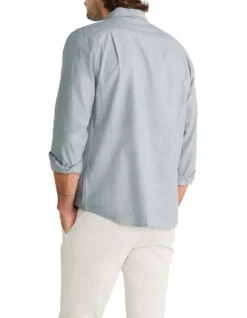 Van Heusen Nevertuck Long Sleeve 1 Colour Heather Oxford Shirt In Grey 8 Van Heusen Nevertuck Long Sleeve 1 Colour Heather Oxford Shirt In Grey -Men's Fashion 966723130 3 720x928