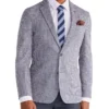 Van Heusen Slim Washed Linen Herringbone Blazer In Navy -Men's Fashion 966724030 1 720x928