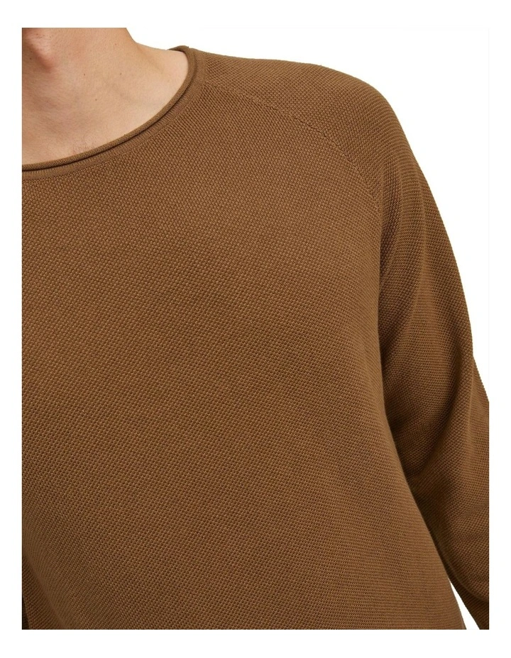Jack & Jones Hill Knit Crew Neck Pullover In Rubber 5 Jack & Jones Hill Knit Crew Neck Pullover In Rubber - Image 3