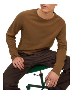 Jack & Jones Hill Knit Crew Neck Pullover In Rubber 12 Jack & Jones Hill Knit Crew Neck Pullover In Rubber -Men's Fashion 966806740 5 720x928