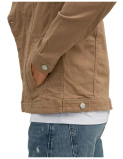 Jack & Jones Alvin Denim Biker Jacket In Sepia Tint -Men's Fashion 966807550 4 720x928