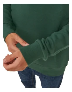 Jack & Jones Logo Sweat Hoodie In Pine Grove -Men's Fashion 966807730 3 720x928
